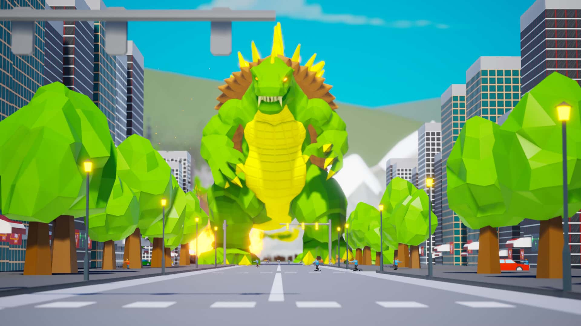 巨兽模拟器 Excidio The Kaiju Simulator 英文版游戏封面
